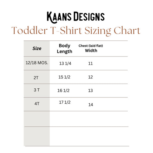 Sizing Chart for sizing Chart